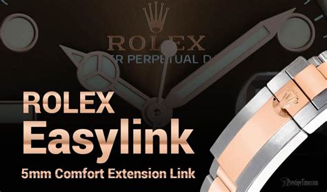 when did rolex introduce easylink|rolex extra links.